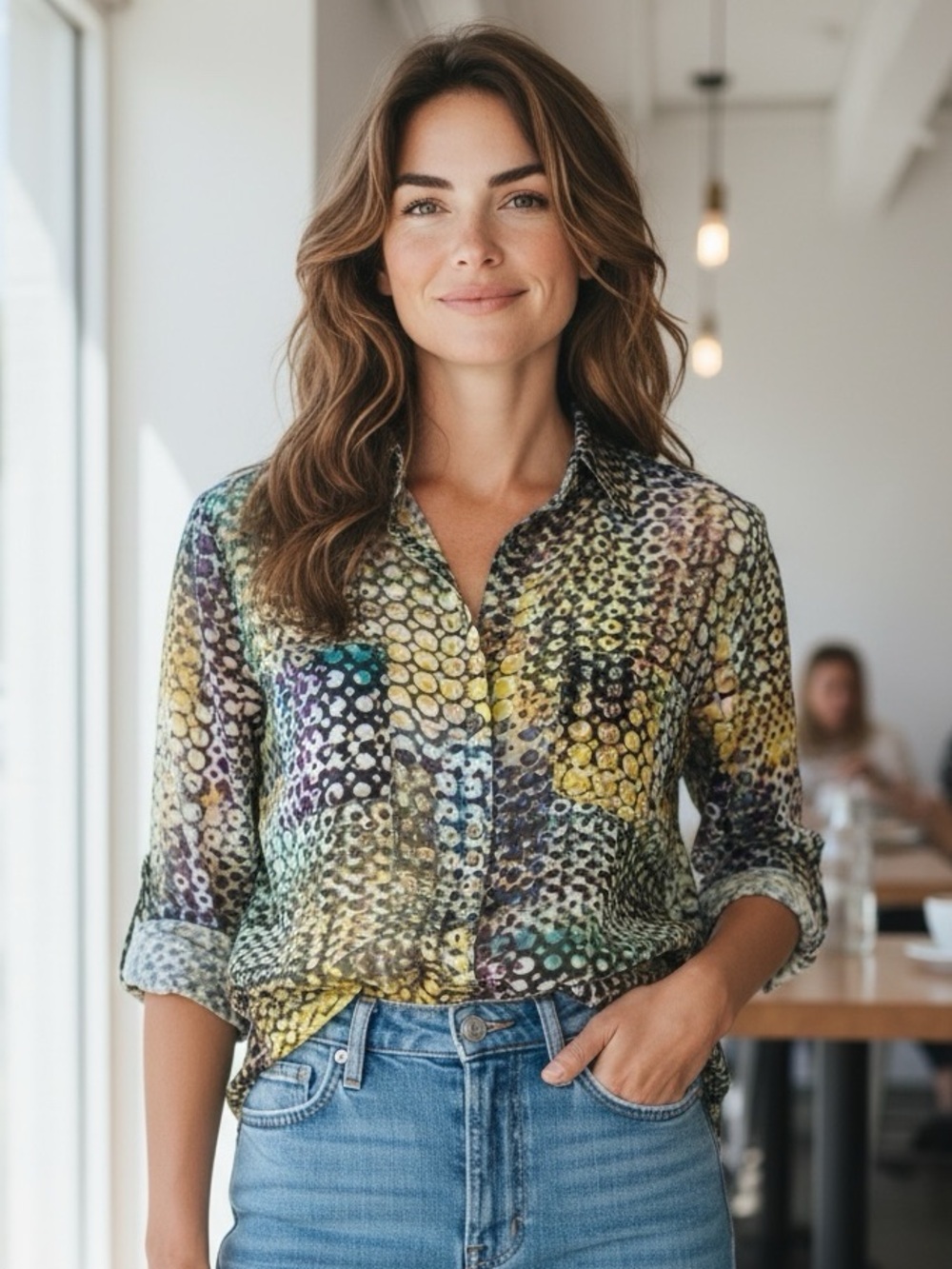 Multicolor Women's blouse Size M